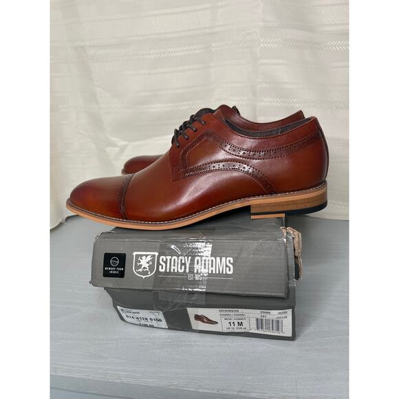 Stacy Adams Dickinson Cap Toe Oxford Cognac Mens Size 11M Dress Shoes main image 11